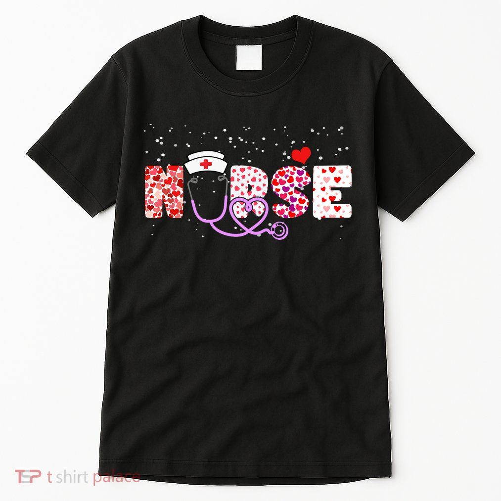 Valentines Day Nurse Logo Tall T-Shirt