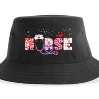 Valentines Day Nurse Logo Sustainable Bucket Hat