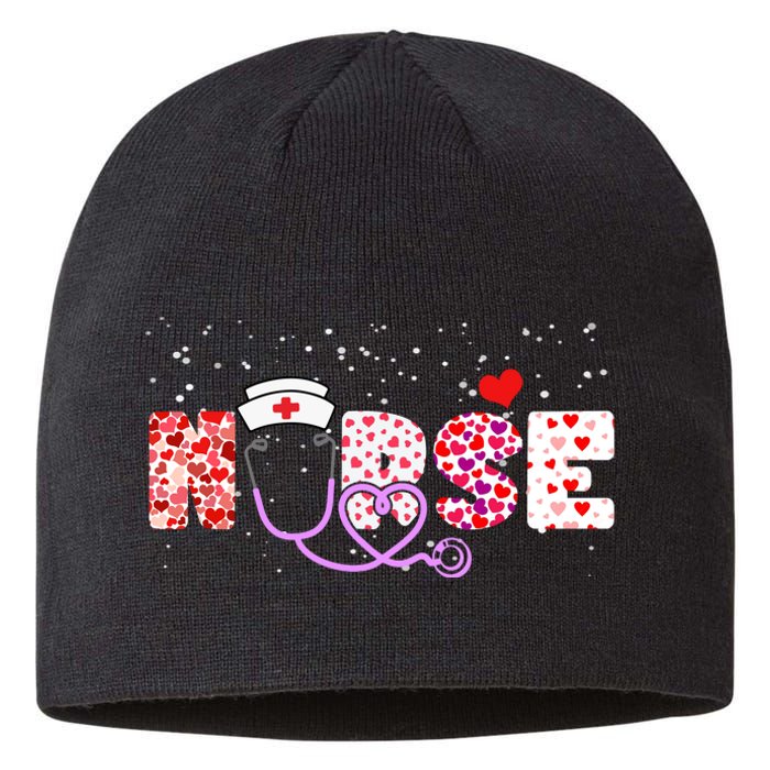 Valentines Day Nurse Logo Sustainable Beanie