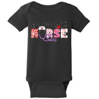 Valentines Day Nurse Logo Baby Bodysuit