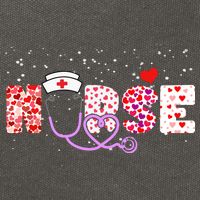 Valentines Day Nurse Logo Cotton Canvas Backpack