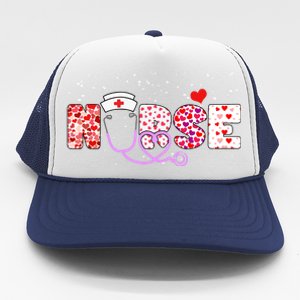 Valentines Day Nurse Logo Trucker Hat