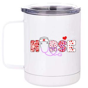 Valentines Day Nurse Logo 12 oz Stainless Steel Tumbler Cup