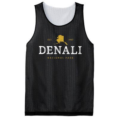 Vintage Denali National Park Alaska Souvenir Est 1917 Mesh Reversible Basketball Jersey Tank