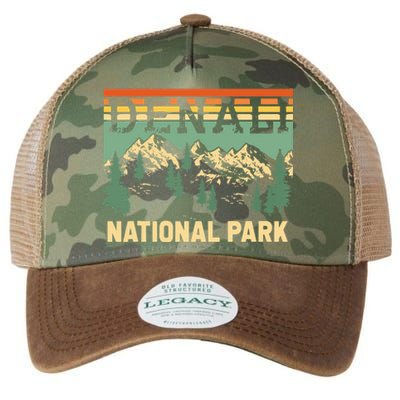 Vintage Denali National Park Denali Park Alaska Legacy Tie Dye Trucker Hat