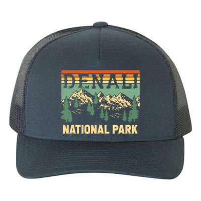 Vintage Denali National Park Denali Park Alaska Yupoong Adult 5-Panel Trucker Hat