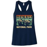 Vintage Denali National Park Denali Park Alaska Women's Racerback Tank