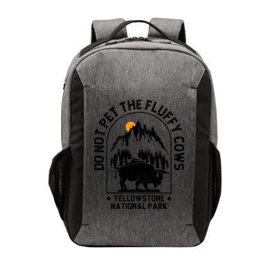 Vintage Do Not Pet The Fluffy Cows Yellowstone National Park Vector Backpack