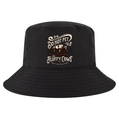 Vintage Do Not Pet the Fluffy Cows American Bison Cool Comfort Performance Bucket Hat