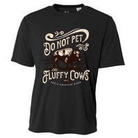 Vintage Do Not Pet the Fluffy Cows American Bison Cooling Performance Crew T-Shirt