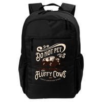 Vintage Do Not Pet the Fluffy Cows American Bison Backpack