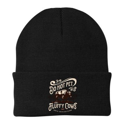 Vintage Do Not Pet the Fluffy Cows American Bison Beanie
