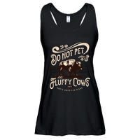 Vintage Do Not Pet the Fluffy Cows American Bison Ladies Essential Flowy Tank