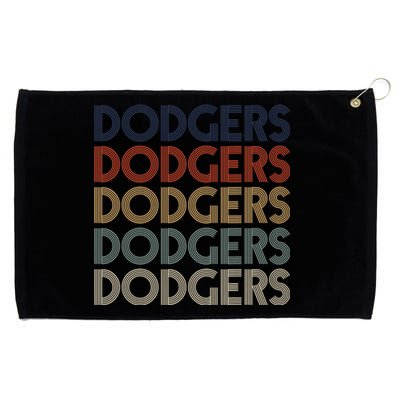 Vintage Dodgers Name Personalized Retro Gift Men Women Grommeted Golf Towel