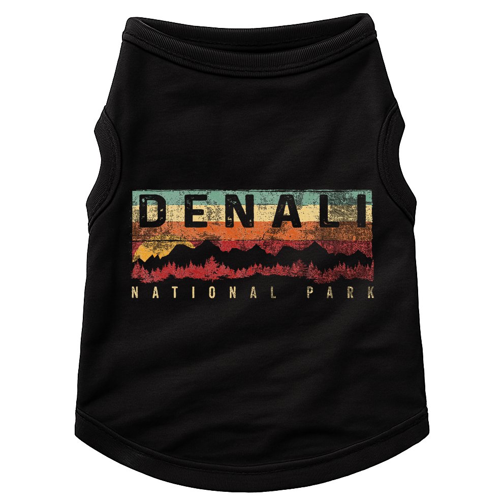 Vintage Denali National Park Denali Alaska Doggie Tank