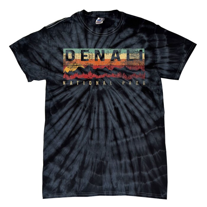 Vintage Denali National Park Denali Alaska Tie-Dye T-Shirt