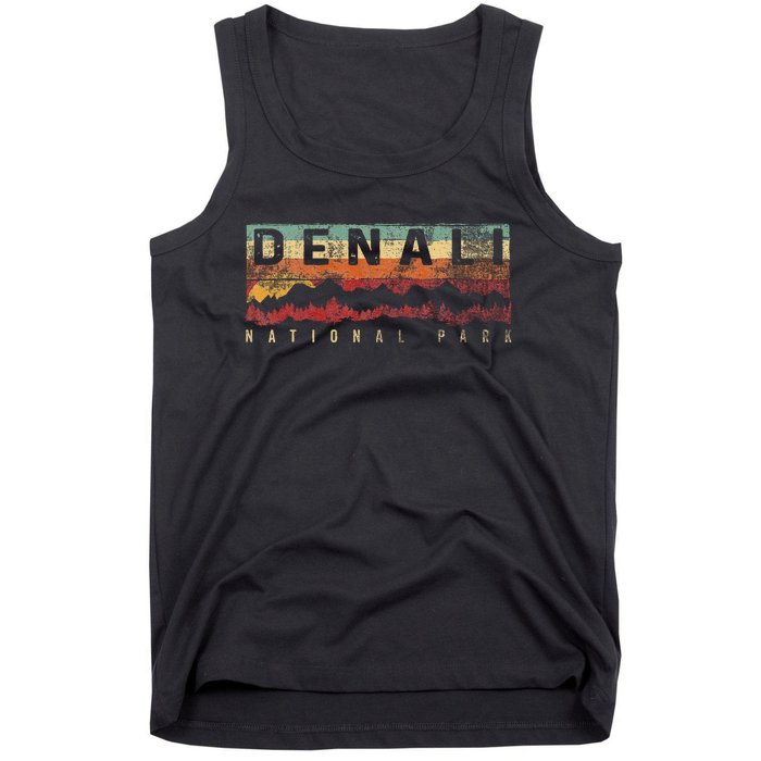 Vintage Denali National Park Denali Alaska Tank Top