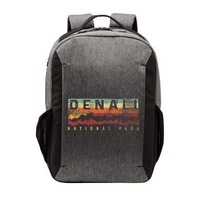 Vintage Denali National Park Denali Alaska Vector Backpack