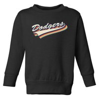 Vintage Dodgers Name Retro Style 70s 80s 90s Gift Women Toddler Sweatshirt