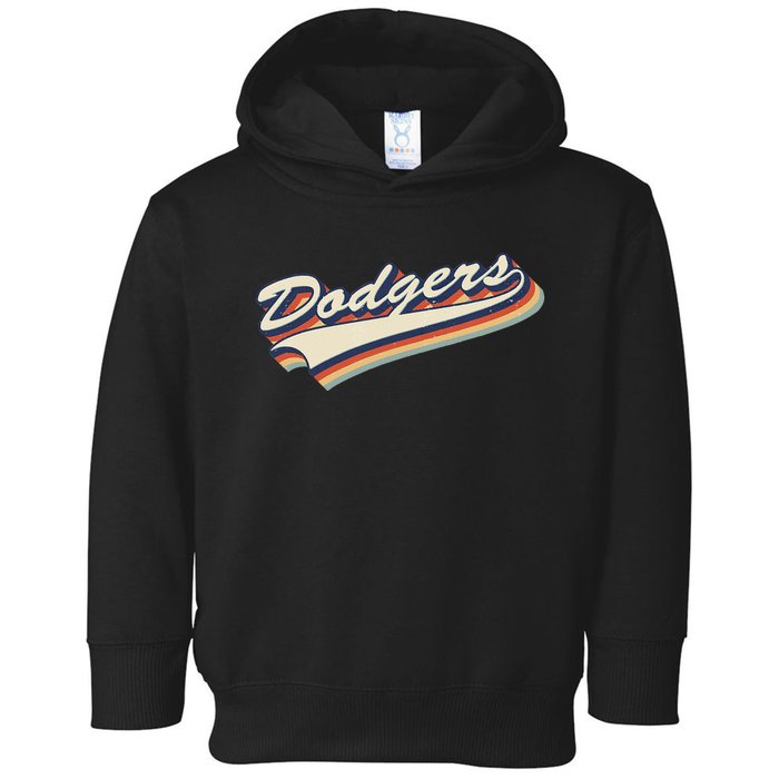 Vintage Dodgers Name Retro Style 70s 80s 90s Gift Women Toddler Hoodie