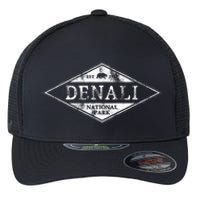 Vintage Denali National Park Alaska Flexfit Unipanel Trucker Cap