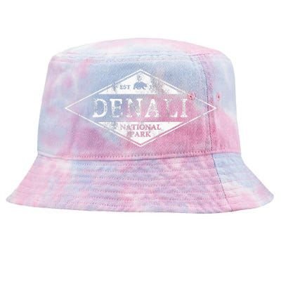 Vintage Denali National Park Alaska Tie-Dyed Bucket Hat