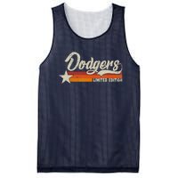 Vintage Dodgers Name Throwback Retro Gift Mesh Reversible Basketball Jersey Tank