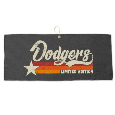 Vintage Dodgers Name Throwback Retro Large Microfiber Waffle Golf Towel