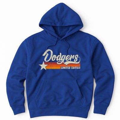 Vintage Dodgers Name Throwback Retro Hoodie