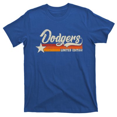 Vintage Dodgers Name Throwback Retro T-Shirt