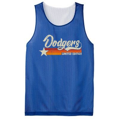 Vintage Dodgers Name Throwback Retro Mesh Reversible Basketball Jersey Tank