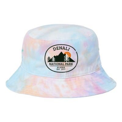 Vintage Denali National Park Alaska Tie Dye Newport Bucket Hat