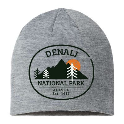 Vintage Denali National Park Alaska Sustainable Beanie