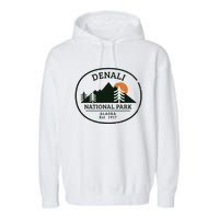 Vintage Denali National Park Alaska Garment-Dyed Fleece Hoodie