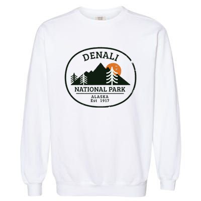 Vintage Denali National Park Alaska Garment-Dyed Sweatshirt