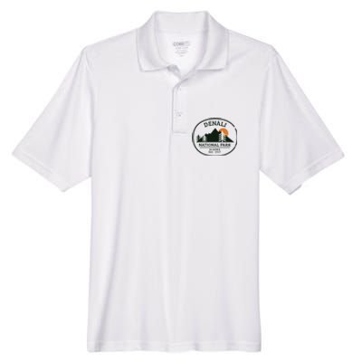 Vintage Denali National Park Alaska Men's Origin Performance Pique Polo