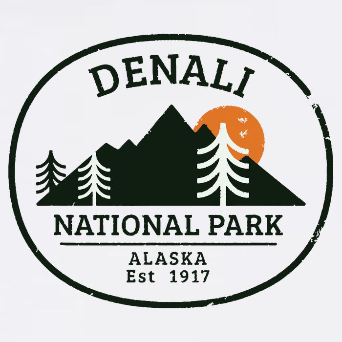 Vintage Denali National Park Alaska Flatbill Hat