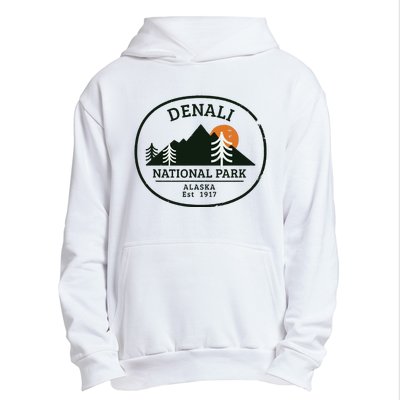 Vintage Denali National Park Alaska Urban Pullover Hoodie