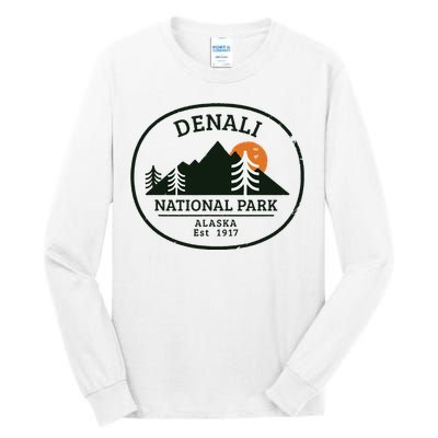 Vintage Denali National Park Alaska Tall Long Sleeve T-Shirt