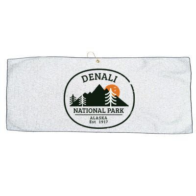 Vintage Denali National Park Alaska Large Microfiber Waffle Golf Towel