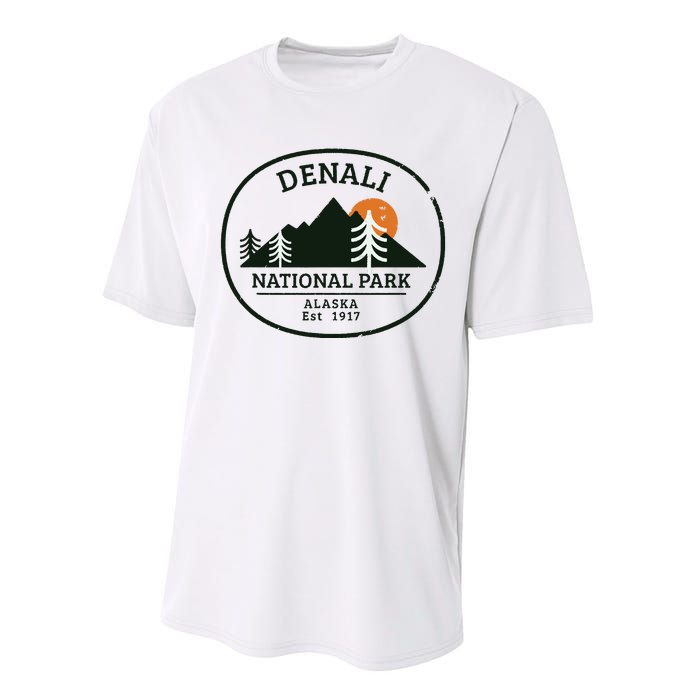 Vintage Denali National Park Alaska Performance Sprint T-Shirt