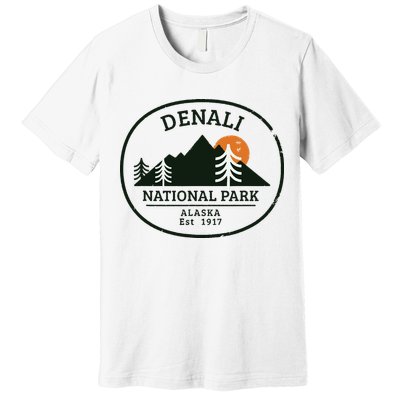 Vintage Denali National Park Alaska Premium T-Shirt