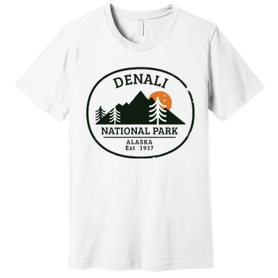 Vintage Denali National Park Alaska Premium T-Shirt