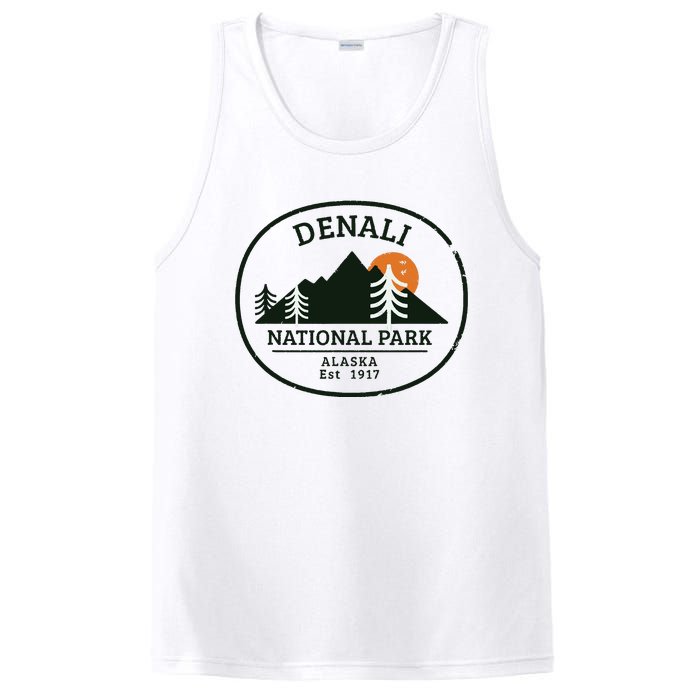 Vintage Denali National Park Alaska PosiCharge Competitor Tank