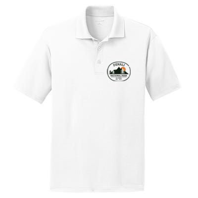 Vintage Denali National Park Alaska PosiCharge RacerMesh Polo