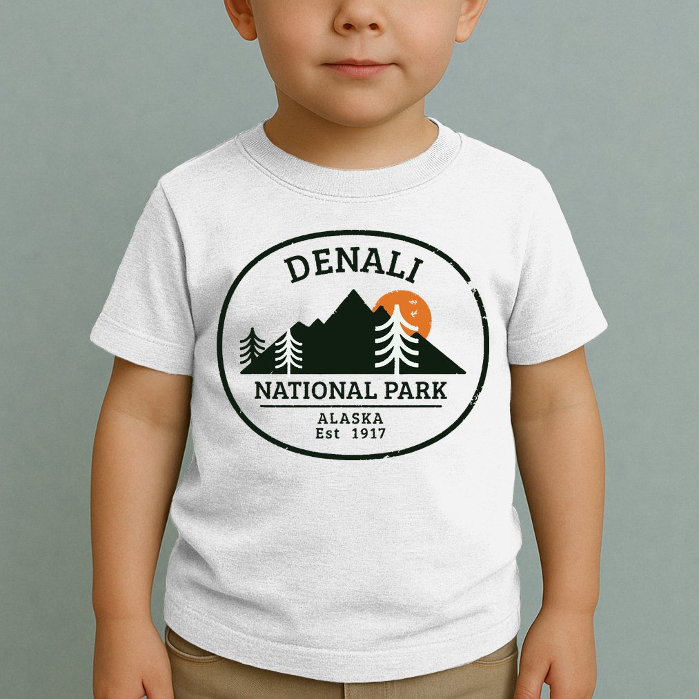 Vintage Denali National Park Alaska Toddler T-Shirt