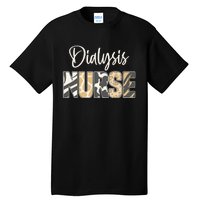 Vintage Dialysis Nurse Gifts For Heart Nephrology Nursing Tall T-Shirt