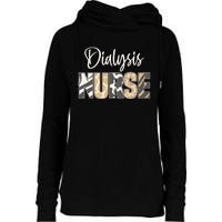 Vintage Dialysis Nurse Gifts For Heart Nephrology Nursing Womens Funnel Neck Pullover Hood