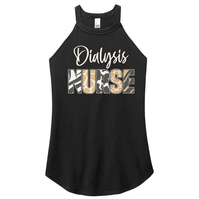 Vintage Dialysis Nurse Gifts For Heart Nephrology Nursing Women's Perfect Tri Rocker Tank