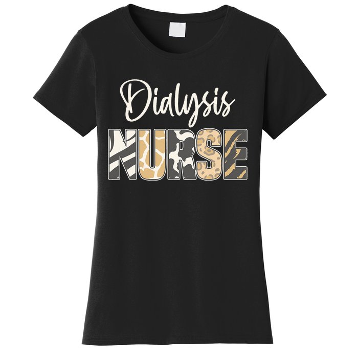 Vintage Dialysis Nurse Gifts For Heart Nephrology Nursing Women's T-Shirt